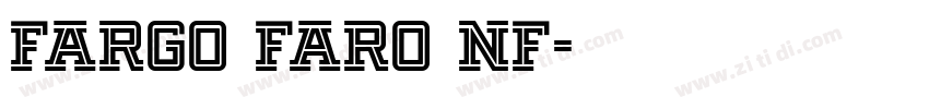 Fargo Faro NF字体转换